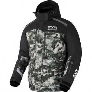 NEW FXR men's exped x ice pro 2-in-1 jacket in black/ army camo